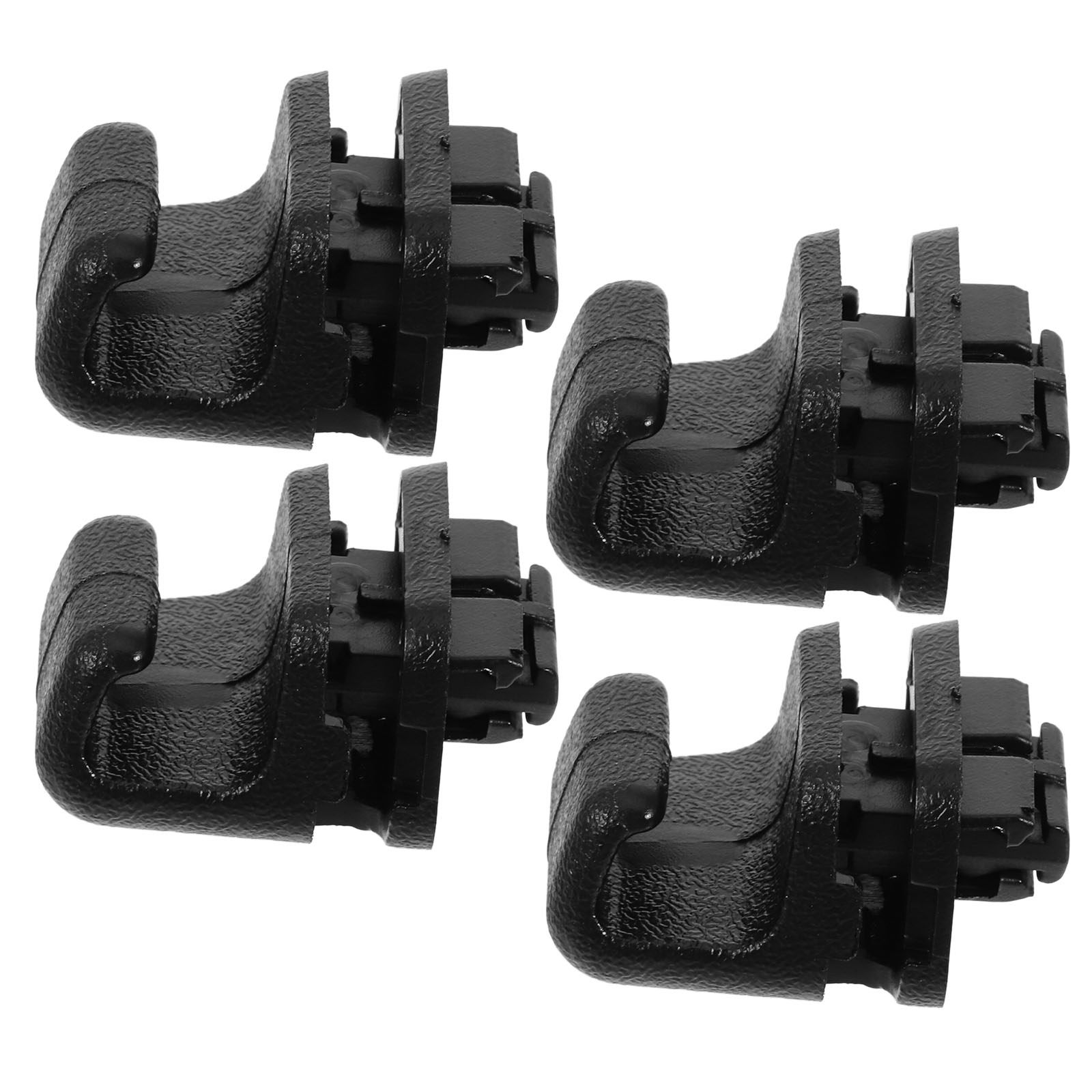 Car Accessories Rear - ตะขอแขวนม่านประตูหลัง 4 ชิ้น อุปกรณ์เสริมภายในรถยนต์สำหรับเปลี่ยน ตะขอพลาสติกสำหรับม่านบังแดด ใช้ได้กับที่ยึดม่านบังแดดหน้าต่างรถยนต์
