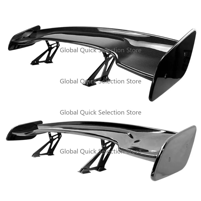 Car Accessories Rear - สปอยเลอร์หลังรถยนต์แบบยูนิเวอร์แซล 145 ซม. ทรงคาร์บอนไฟเบอร์ สำหรับฝากระโปรงท้าย ชุดแต่งซีดาน