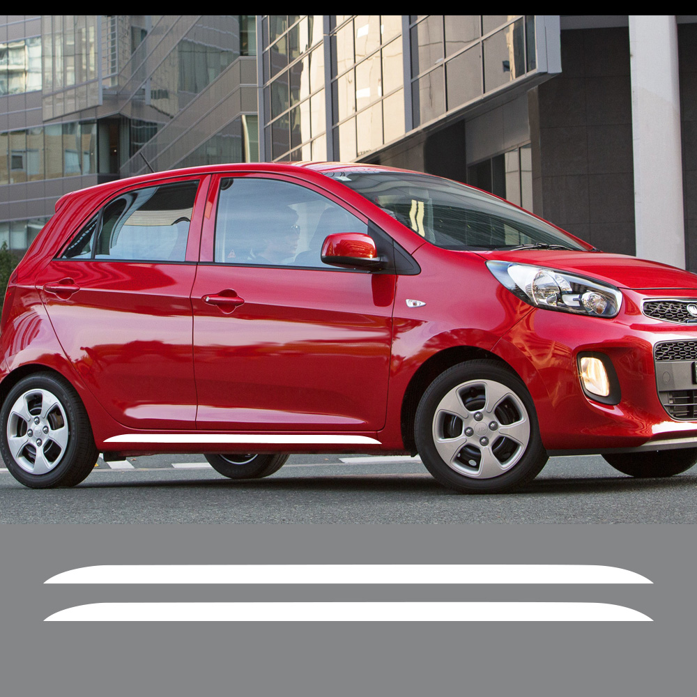 Car Accessories Ebay - สติ๊กเกอร์ลายข้างประตูรถยนต์ 2 ชิ้น สำหรับ Kia Picanto