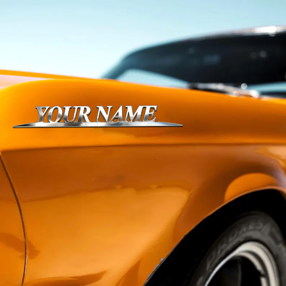 สติกเกอร์โลหะทันสมัย ชื่อของคุ - Car Accessories Rear บทวิจารณ์และราคา