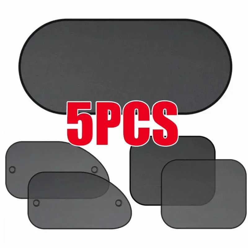 1 ชุดม่านบังแดดหน้าต่างสีดำ ผ้ - Car Accessories Rear บทวิจารณ์และราคา