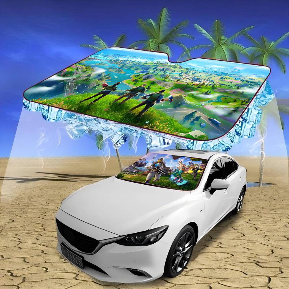 การ์ตูนเกม F-FortniteS ที่บังแ - Car Accessories Rear บทวิจารณ์และราคา
