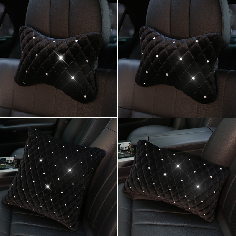 Bling Rhinestone รถคอหมอนฤดูหน - Car Accessories For Winter บทวิจารณ์และราคา